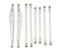 Aiwjeakh Set di 8 pezzi di collegamento in metallo con di collegamento posteriore per AXIAL RBX10 Ryft 1/10 RC Crawler parti di aggiornamento accessori, 2