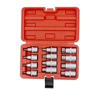 Aiwjeakh Set di chiavi a bussola esagonali da 1/2", H5, H6, H7, H8, H10, H12, H14, H16, H17, H18, H19, H22, 12 pezzi