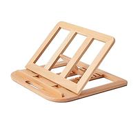 Aiwjeakh Supporto per computer portatile, in legno, pieghevole, ergonomico, per tutti i computer portatili da 10 a 15,6 pollici
