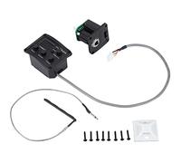 Aiwjeakh Ukulele Uke Piezo Pick Up Preamplificatore 3 Strisce Eq Scopo Equalizzatore Sintonizzatore Con Schermo Lcd