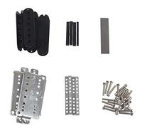 Aiwjeakh Un Set di Kit di Pick-up Humbucker per Chitarra che produce Accessori/Piastra di Base in Cupronichel/Distanziale/Bobina/Contromanico/Barra Magnet Lnico V