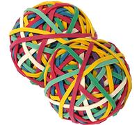 AIWOQI Bande di gomma Palla 2 Pack Size #32 Circa 300 Pezzi Colori Elastico Banda Per Ufficio Scuola Casa Forte Loop Forniture per Ufficio