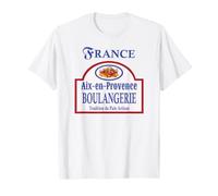 Aix-en-Provence Francia Vintage Bread Bakery Sign Design Maglietta