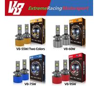 Aixam Sensation 16-20 Coppia lampade LED V8 Pro H4 12v Potenza 110-190w U-White