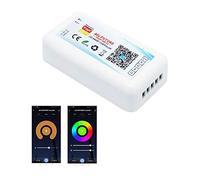 aixi-SHS Controllore Wi-Fi RGBW Tuya per LED dimmer, regolabile tramite app Smart Life, compatibile con Amazon Alexa (1x controllore LED)