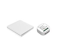 aixi-SHS WiFi RF 433Mhz Tuya Smart Switch Module 16A Mini Smart Breaker 2 Way 1Gang Compatibile con Amazon Alexa Google Home Smart Life app (1xSwitch+1xPush Button 1gang)