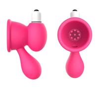 Aixiasia Bobo - succhia capezzoli vibrante - silicone rosa