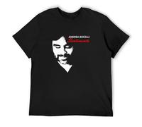 AIXINLI Andrea Bocelli Sentimento Mens T Shirt Black XL