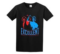 AIXINLI Bill & Teds Excellent Adventures Theodore Logan Preston Keanu Unisex 100% Cotton Short-Sleeve T-Shirts Black L