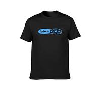 AIXINLI Blue Note Records - Screenprinted Jazz Label Tribute Unisex 100% Cotton Short-Sleeve T-Shirts Black M