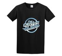 AIXINLI Casual Strokes Faded Logo O-Neck 100% Cotton Short Sleeve Unisex T-Shirt XL