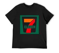 AIXINLI Convenience Store Supermarket Employees Seven Eleven O-Neck 100% Cotton Short Sleeve Unisex T-Shirt XXL