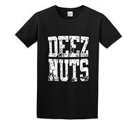 AIXINLI Deez Nuts Unisex 100% Cotton Short-Sleeve T-Shirts Black S
