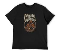 AIXINLI Muddy Waters Father of Chicago Blues Fitted O-Neck 100% Cotton Short Sleeve Unisex T-Shirt XXL