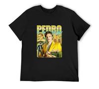 AIXINLI Pedro Pascal Homage T-Shirt Top Movie Icon Retro 90's Actor Gift Unisex Crew Neck Unisex Short Sleeve T-Shirt XXXL