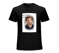 AIXINLI Seth And Evan Superbad Movie Michael Cera ID Card Geek Teenagers O-Neck 100% Cotton Short Sleeve Unisex T-Shirt S