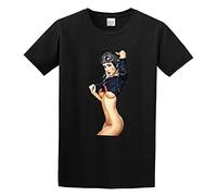 AIXINLI Sexy Pin Up Aviator 50S Pilot Rockabilly O-Neck 100% Cotton Short Sleeve Unisex T-Shirt XXL
