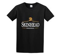 AIXINLI Skinhead Logo Northern Soul Unisex 100% Cotton Short-Sleeve T-Shirts Black S
