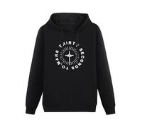 AIXINLI Thirty Seconds To Mars Monolith Hoody Unisex Ptinted Hoodies Long Sleeve Men's Hooded with Pocket Black L