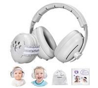 AIXMEET Cuffie Antirumore Bambini, Protezione Uditiva per Bambini o Neonati di Meno di 4 Anni,Protezioni Acustiche per Neonati,Morbido e Riduzione del Rumore di Alta Qualità (Grigio)