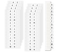 Aixoom 208 linguette autoadesive con indice dell'alfabeto, dalla A alla Z, trasparenti, permanenti, per quaderni e file di dizionario