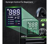 AIXZ AIM145 Saldatrice 3 in 1 ARC MMA LIFT TIG MINI IGBT Saldatura Inverter Pistola a bobina MIG Protable Saldatore domestico 220V 20-120A WP17V LIFT TIG Torch