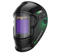 AIXZGLOBAL Casco da Saldatura True Color con Oscuramento Automatico, Classe Ottica 1/1/1/2, Ampio Campo Visivo 9,9x9,7 cm, 4 Sensori per MIG/TIG/MMA, Regolazione Toni 4-5/5-9/9-13