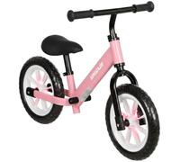AIYAPLAY 11,2" Bicicletta equilibrio per 2-5 anni pneumatici EVA Rosa | Senza pedali, ruote luminose, sella/manubrio regolabili, primo giocattolo da corsa per bambini e bambine.