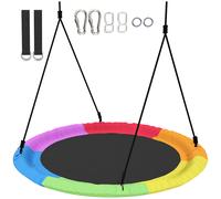 AIYAPLAY Altalena a Nido Corde Regolabili Ø100cm Multicolore