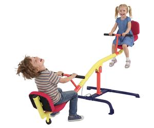 AIYAPLAY Altalena Bilico per Bambini 2 Posti 253x96x75 cm Multicolore