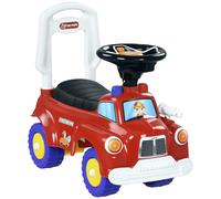AIYAPLAY Auto a Spinta per Bambini 18-36 Mesi, Forma Camion dei Pompieri, Rosso