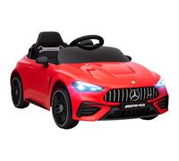 AIYAPLAY Auto elettrica per bambini, 12 V, Mercedes-AMG, MP3, rossa