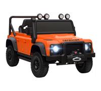 AIYAPLAY Auto Elettrica per Bambini, 12V Batteria, Telecomando, Funzione Musicale, Clacson, Luci LED, Arancione Aosom Italy
