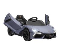 AIYAPLAY Auto Elettrica per Bambini da 3-5 Anni, Guida Dolce, Telecomando, Clacson, Plastica e Metallo, Grigio Aosom Italy