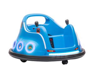 AIYAPLAY Autoscooter per bambini, rotazione a 360°, per 3-5 anni, con telecomando, musica, Blu