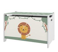 AIYAPLAY Baule Porta Giocattoli con Coperchio per Bambini 60x37x39 cm, Verde