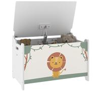 AIYAPLAY Baule Portagiochi con Coperchio per Bambini, Cassa Portaoggetti per Giocattoli e Vestiti, Contenitore Organizer per Cameretta e Salotto, 60x37x39 cm, Verde