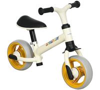 AIYAPLAY Bici per bambini da 8 pollici, con sedile regolabile, bici da allenamento leggera per bambini con ruote in EVA, facile installazione, senza pedali, per età 18-48 mesi, arancione