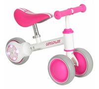 AIYAPLAY Bici Senza Pedali per Bambini 1-2 Anni, Cavalcabile con Sterzo Limitato a 135°, Seduta Regolabile e Ruote Posteriori Luminose, Rosa