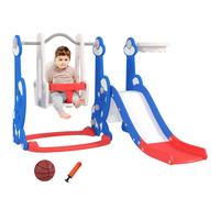 Aiyaplay Box da interno 4 in 1 per +18 mesi Set con scalatore e cestino con tema razzo multicolore