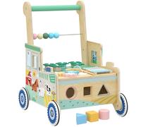 AIYAPLAY Carrello Primi Passi per Bambini 1-3 Anni con Pannelli Attività, Verde