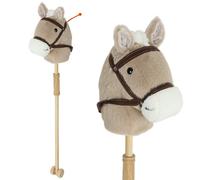 AIYAPLAY Cavallo a bastone per bambini con suono, ruote, cavallo su bastone da cavalcare per bambini 24+ mesi, grigio Aosom Italy