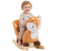 AIYAPLAY Cavallo a Dondolo per Bambini 1-3 Anni, Forma di Cerbiatto Maculato