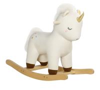 AIYAPLAY Cavallo a Dondolo Unicorno per Bambini 2-4 Anni con Suoni Bianco