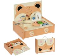 AIYAPLAY Cucina Giocattolo in Legno per Bambini 3-5 Anni con 12 Accessori
