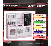 Aiyaplay Cucina giocattolo per bambini +3 anni 83,8X26,8X81 cm Rosa
