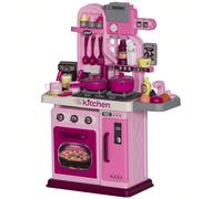 AIYAPLAY Cucina Giocattolo per Bambini da 33 Pezzi con Luci, Suoni e Rubinetto, Gioco per Bambini in PP e ABS, 53x22x69 cm, Rosa Scatena la creatività culinaria dei tuoi piccoli chef con la cucina gio