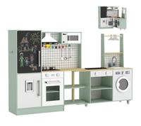 AIYAPLAY Cucina Giocattolo per Bambini Girevole 360° Verde Chiaro