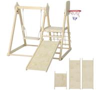 PLAYSET AIYAPLAY IT331-107V00ND - 140x116,5x172,5 cm, legno naturale, da 3 a 6 anni