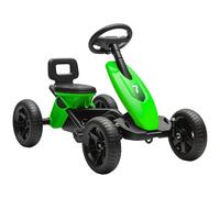 AIYAPLAY Go-Kart a pedali per bambini, con ruote EVA silenziose, avanzare e indietro, auto a pedali per ragazzi e bambine dai 2 ai 5 anni, verde